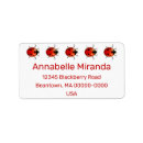 Search for beetle return address labels Ladybirds