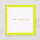 Search for chartreuse business cards Elegant