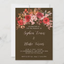 Search for brown red wedding invitations Floral