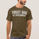 Search for trust god not government tshirts Black cat