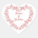 Search for happy anniversary hearts stickers Red