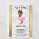 Search for african american princess baby shower invitations Gold