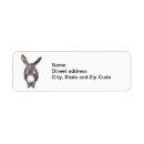 Search for donkey return address labels Pets