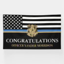Search for thin blue line banners Police academy graduation