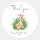 Search for baby giraffe thank you stickers Zoo