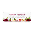 Search for marsala return address labels Bridal shower