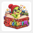 Search for bookworm stickers Reading lover