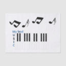 Search for musical note tissue paper Music lover