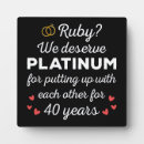 Search for 40th anniversary plaques Ruby