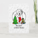 Search for old english sheepdog christmas cards Oes