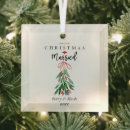 Search for our 1st christmas tree decorations Newly weds