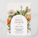 Search for cacti bridal shower invitations Bohemian