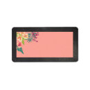 Search for birds of paradise return address labels Pink
