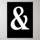 Search for ampersand posters White