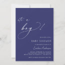 Search for cute simple invitations Its a boy
