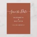 Search for fall wedding save date postcards Terracotta