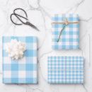 Search for blue gingham wrapping paper Trendy