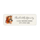 Search for wild horse return address labels Equestrian