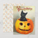 Search for vintage halloween illustration postcards Black cat