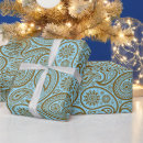 Search for blue paisley wrapping paper Elegant