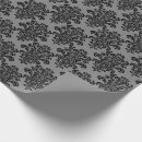 Search for black damask wrapping paper Birthday