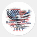 Search for eagle and flag stickers 4th of july