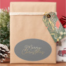 Search for oval gold stickers Merry christmas