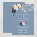 Search for dusty blue and pink wedding invitations Vintage