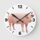 Search for farm animal clocks Pig