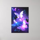Search for purple butterfly canvas prints Blue