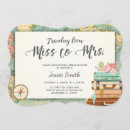 Search for around the world bridal shower invitations Miss to mrs
