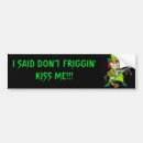 Search for leprechaun bumper stickers Green