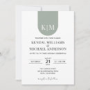 Search for green and white invitations Classic