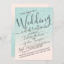 Search for pink and blue wedding invitations Typography