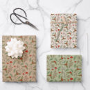 Search for neutral holiday wrapping paper Holly