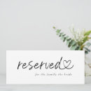 Search for reserved wedding signs Modern