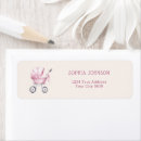 Search for stroller return address labels Vintage