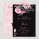 Search for wine glass bridal shower invitations Black