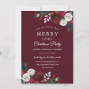 Search for burgundy christmas invitations Red