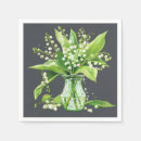 Search for lily of the valley napkins White
