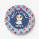 Search for paw print paper plates Puppy