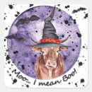 Search for funny cow stickers Halloween