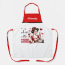 Search for retro humour aprons Vintage