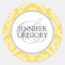 Search for grey and yellow wedding stickers Bride