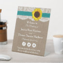 Search for sunflower wedding signs Rustic