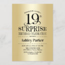 Search for surprise party invitations Typography