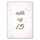Search for cherry blossom wedding table cards Botanical