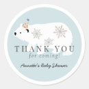 Search for blue bear baby shower stickers Winter