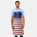 Search for red and blue aprons Dad
