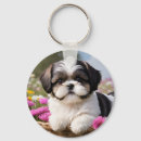 Search for shih tzu key rings Flowers